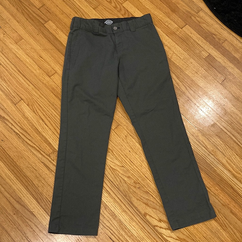 Green Dickies Skateboard Pants.